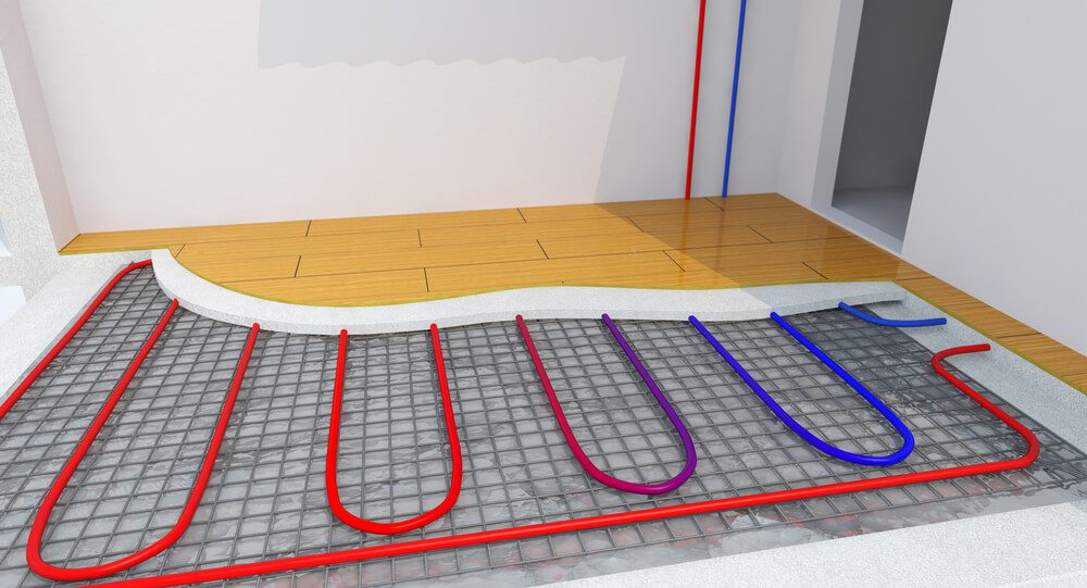 heating radiant heat water floor
