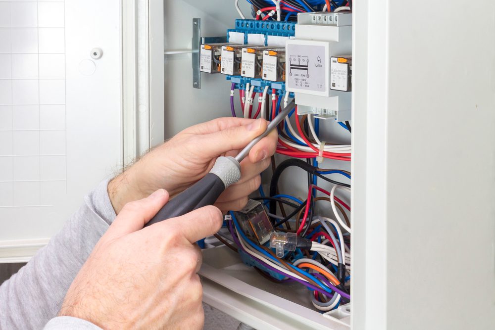 electrical panel undergoes repair